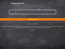 Tablet Screenshot of ib-pommeranz.de
